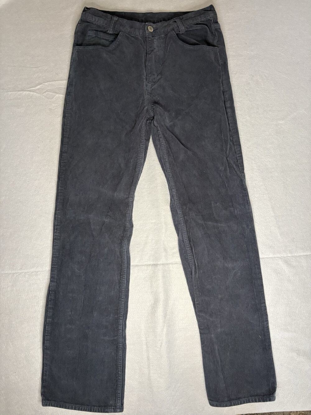 JOHN GALT BRANDY MELVILLE Dark Navy Blue Corduroy High Rise Jeans Sz Medium